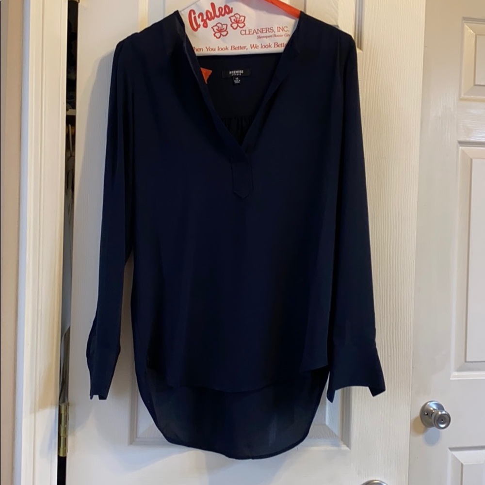 Navy blouse
